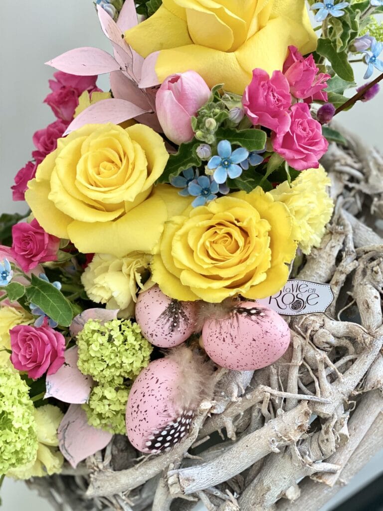 Egg Nest with Natural Flowers - Image 2